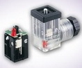 DIN43650C型透明带LED指示灯电磁阀插头